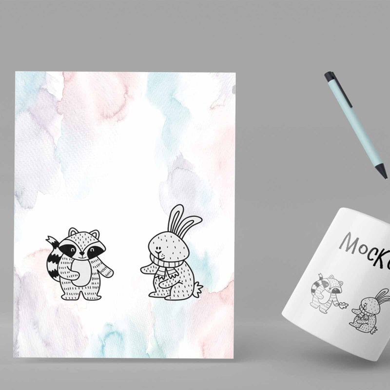 DUGUTUL Watercolor Stationary Paper  100 gsm Printer Paper 8.5 x 11  12 designs  Double-Sided  Colored Paper for Writing Letters and Invitations  Writing Paper for Business or Personal Use (48) - Image 4